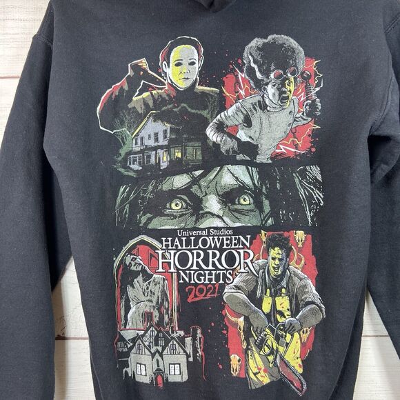 Universal Studios Unisex Sweatshirt Size XS Black Halloween Horror Nights 2021 - Picture 7 of 10